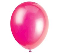 Unique Party 56851 - 12" Latex Fuchsia Pink Balloons, Pack of 50