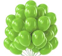 Unique Party 56865 - 12" Latex Neon Lime Balloons, Pack of 50