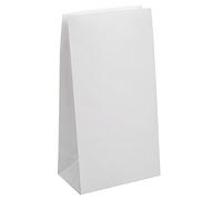 Unique Party Paper Party Bags 59011 - White - Pack of 12
