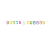 Unique Party 61737 - 7ft Gingham Happy Easter Banner
