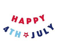 Unique Party 61746 - 8.5ft Happy 4th July Party Banner, Set of 2