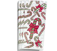 Unique Party 62037 - Cellophane Candy Cane Christmas Party Bags, Pack of 20