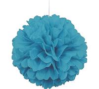Unique Party 63203 - 40cm Teal Tissue Paper Pom Pom Party Decoration
