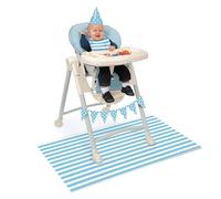 Unique Party 63426 - Blue 1st Birthday High Chair Decorating Kit, Set of 4