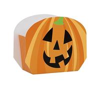 Unique Party 63465 - Happy Pumpkin Halloween Treat Boxes, Pack of 8