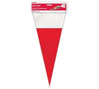 Unique Party 63520 - Santa Hat Christmas Cone Cellophane Bags, Pack of 20