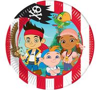 Unique Party 71623 - 20cm Disney Jake and the Neverland Pirates Party Plates, Pack of 8