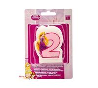 Unique Party 71839 - Disney Princess and Animals 2nd Birthday Candle