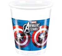 Unique Party 72064 - 200ml Marvel Avengers Assemble Plastic Cups, Pack of 8