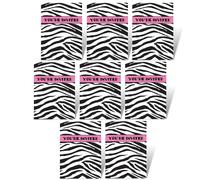 Unique Party 72072 - Zebra Print Party Invitations, Pack of 8
