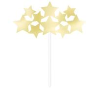 Unique Party 72417 - Gold Foil Stars Cake Topper