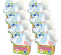 Unique Party 72438 - Circus Animal Baby Shower Favour Boxes, Pack of 8