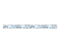 Unique Party 74940LF Blue 1st Birthday Gingham Foil Banner 1 Pc