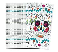 Unique Party 77067 - Cellophane Skull Day of the Dead Halloween Party Bags, Pack of 20