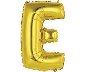 Unique Party 77945 - Foil Letter Balloon - 35 cm - Letter E Balloon - Gold