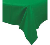 Unique Party 7837984 Rectangular Plastic Table Cover, (Festive Green)