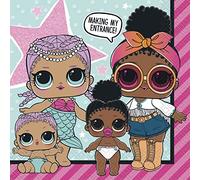 Unique Party 79112 - 6.5" LOL Surprise Paper Napkins, Pack of 16