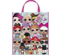 Unique Party 79130 - Large Plastic LOL Surprise Party Bag, 33cm x 28cm