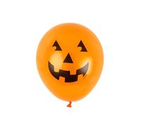 Unique Party 80351 - 9" Latex Pumpkin Halloween Balloons, Pack of 10