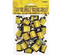Unique Party 81107 - Glitz Prism Gold Party Poppers, Pack of 20