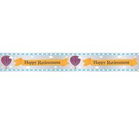 Unique Party 92180LF - 12ft Foil Hot Air Happy Retirement Banner