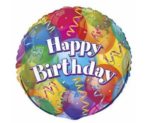 Unique Party Balloons Birthday Foil Balloon Multicoloured (One Size)