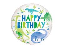 Unique Party Blue & Green Dinosaur Balloon, 45cm