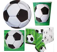 Unique Party BPWFA-4173 3D Soccer Tableware Football Set for 16 People