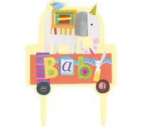 Unique Party Circus Animal Baby Shower Cake Topper Multicoloured (One Size)