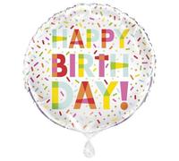 Unique Party Donut Birthday Foil Balloon Multicoloured (One Size)