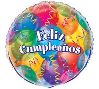 Unique Party Feliz Cumpleanos Balloon Multicoloured (One Size)