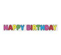 Unique Party Foil Happy Birthday Banner Unique Party Multicolor