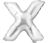 Unique Party Giant Letter Foil Balloon Silver (One Size)