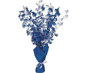 Unique Party Glitz 16Th Birthday Balloon Weight Centrepiece Blue (One Size)