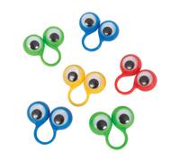 Googly Eyes Finger Puppets Net Bag - Colorful, Entertaining Playtime Pals for Kids - Perfect for Parties & Playtime - 8ct