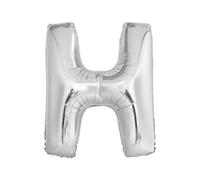 Unique Party H Giant Foil Balloon Silver (One Size)