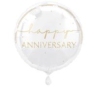 Unique Party Happy Anniversary Foil Balloon, 45cm