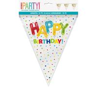 Unique Party Happy Balloon Birthday Bunting, 3.65m