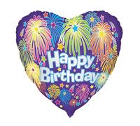 Unique Party Happy Birthday Foil Balloon Multicoloured (One Size)