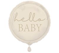 Unique Party Hello Baby Foil Balloon, Neutral, 45cm