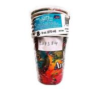 Unique Party Joyeux Anniversaire Party Cup (Pack Of 8) Multicoloured (One Size)