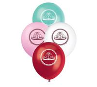 Unique Party Latex Fairytale Princess Balloons (Pack Of 8) Multicoloured (One Size)