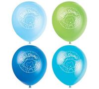 Unique Party Latex Monkey Baby Shower Balloons (Pack Of 8) Blue/green (One Size)