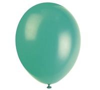 Unique Party Latex Plain Balloons (Pack Of 10) Fern Green (One Size)