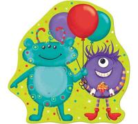 Unique Party Mini Paper Cut Out Decoration (Pack Of 8) Multicoloured (One Size)