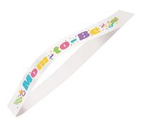 Unique Party Mom To Be Satin Baby Shower Party Sash White/multicoloured (One Size)