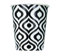 Unique Party Paper Moroccan Disposable Cup (Pack Of 6) Black/white (One Size)
