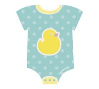 Unique Party Paper Polka Dot Baby Shower Decoration (Pack Of 24) Blue/yellow (One Size)