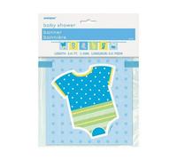 Unique Party Paper Polka Dot Baby Shower Garland Blue/green/white (One Size)