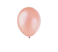 Unique Party Pearlised Balloons (Pack Of 40) Rose Gold (One Size)